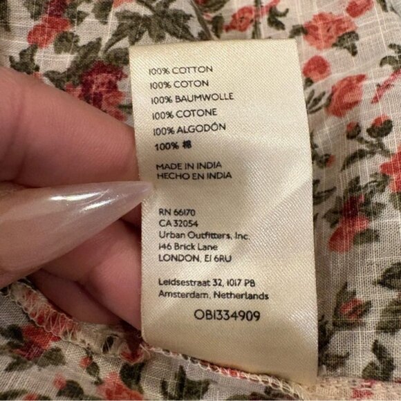 FREE PEOPLE Meant To Be Floral Blouse Vintage Combo Size Medium - Picture 8 of 14